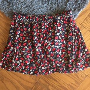 Floral Mini Skirt